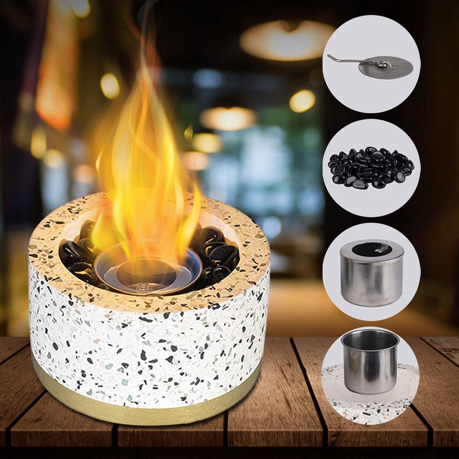 ファイヤーピット　卓上暖炉　屋外　屋内　コンクリートボウル ファイヤーピット 卓上暖炉 屋外 屋内 コンクリートボウル